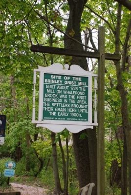 Brinley Grist Mill Marker. Click for full size. Brinley Grist Mill Marker image. Click for full size.