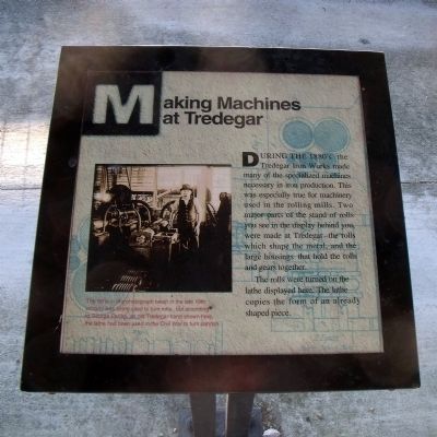 Making Machines at Tredegar Marker image. Click for full size.