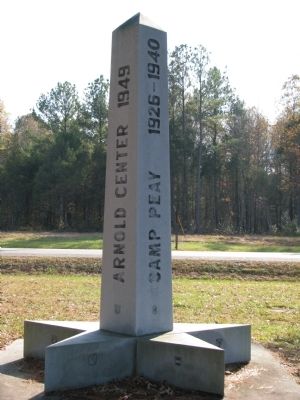 Camp Forrest Monument image. Click for full size.