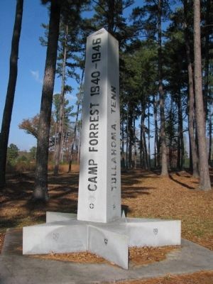Camp Forrest Monument image. Click for full size.