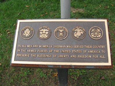 Plaque on the Flagpole image. Click for full size.
