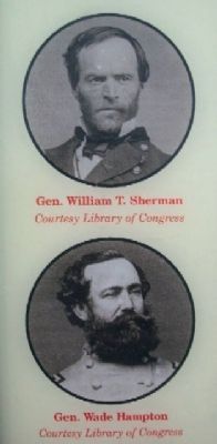 Photos of Sherman and Hampton on Marker image. Click for full size.