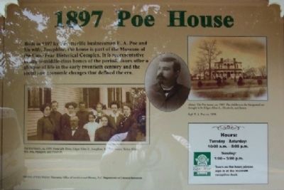 1897 Poe House Marker image. Click for full size.