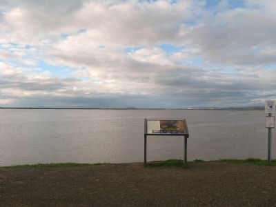 Salt Ponds Marker and New Chicago Slough image. Click for full size.