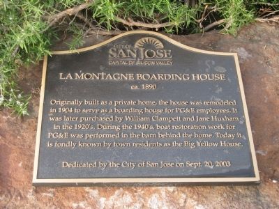 LaMontagne Boarding House Marker. Click for full size. LaMontagne Boarding House Marker image. Click for full size.