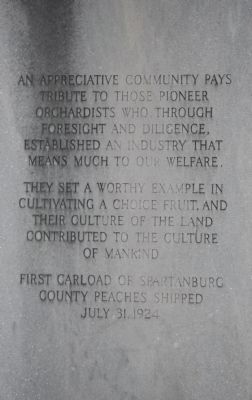 Peach Monument Marker. Click for full size. Peach Monument Marker image. Click for full size.
