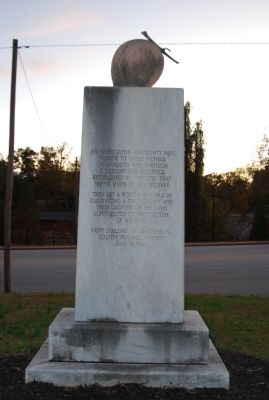 Peach Monument Marker. Click for full size. Peach Monument Marker image. Click for full size.