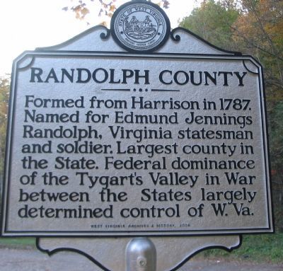 Randolph County Side. Click for full size. Randolph County Side image. Click for full size.