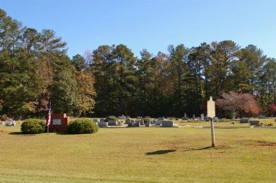 Hebron Baptist Church Marker and Cemetery image. Click for full size.