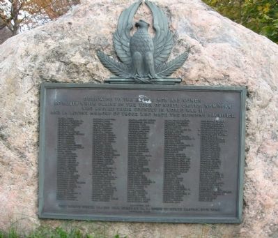 North Castle World War II Monument image. Click for full size.