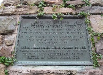 Reuben Wright�s Mills Marker image. Click for full size.