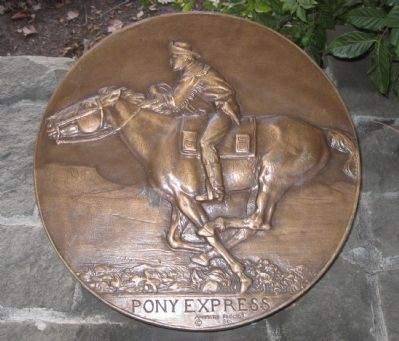 Pony Express Plaque image. Click for full size.