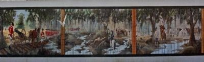 Battle of Wyboo Swamp Mural, a part of the Swamp Fox Murals Trail image. Click for full size.