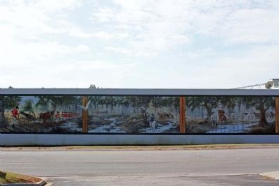 Battle of Wyboo Swamp Mural, North wall of the IGA; Artist: Terry Smith image. Click for full size.