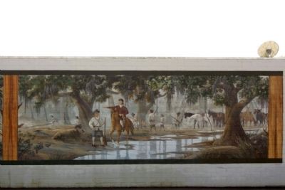 Battle of Wyboo Swamp Mural right panel image. Click for full size.