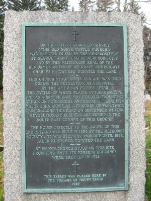 The Old North Castle Church Marker. Click for full size. The Old North Castle Church Marker image. Click for full size.