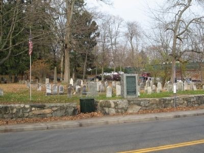 The Old North Castle Church Marker and Burial Ground image. Click for full size.