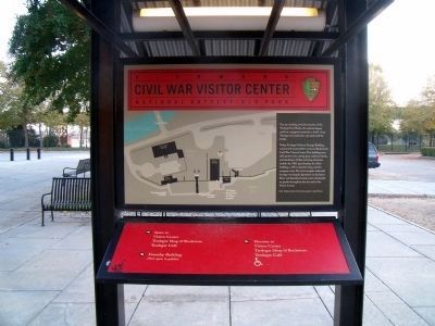 Civil War Visitor Center Kiosk. Click for full size. Civil War Visitor Center Kiosk image. Click for full size.