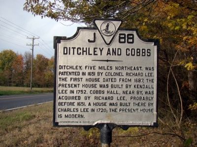 Ditchley and Cobbs Marker. Click for full size. Ditchley and Cobbs Marker image. Click for full size.