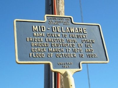 Mid – Delaware Marker image. Click for full size.