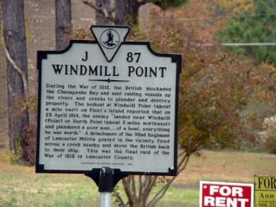 Windmill Point Marker image. Click for full size.