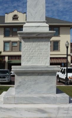Waycross Confederate Monument , east face image. Click for full size.