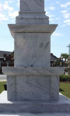 Waycross Confederate Monument , north face image. Click for full size.