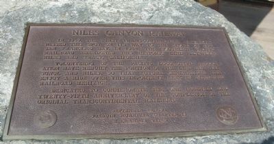 Niles Canyon Railway Marker. Click for full size. Niles Canyon Railway Marker image. Click for full size.