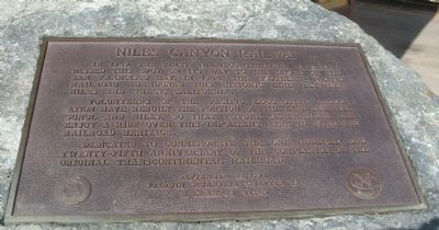 Niles Canyon Railway Marker image. Click for full size.