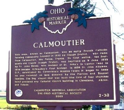 Calmoutier Marker (Side A). Click for full size. Calmoutier Marker (Side A) image. Click for full size.