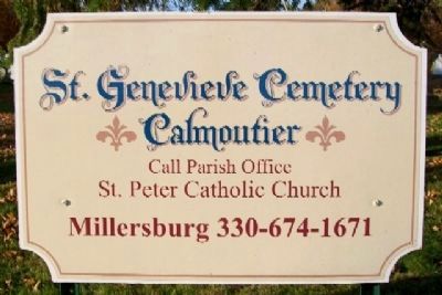 Cemetery Sign image. Click for full size.