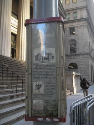 City Hall to U.S.Capitol Marker. Click for full size. City Hall to U.S.Capitol Marker image. Click for full size.