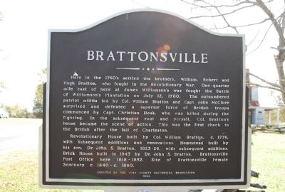 Brattonsville Marker image. Click for full size.