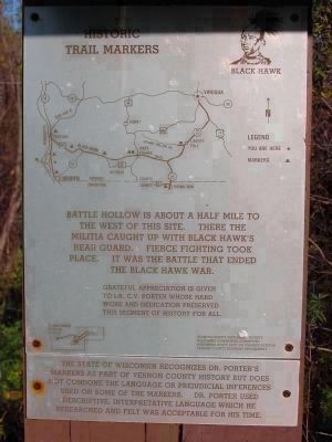 Black Hawk Historic Trail Markers image. Click for full size.