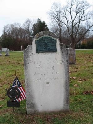 Col. Henry Ludington’s gravestone image. Click for full size.