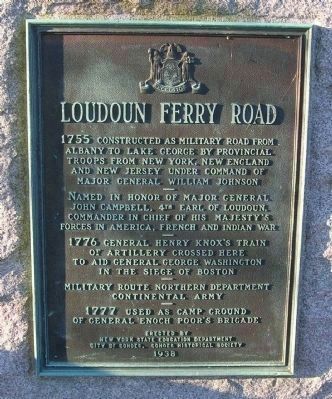 Loudoun Ferry Road Marker image. Click for full size.