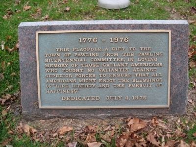 Marker by the Flagpole image. Click for full size.