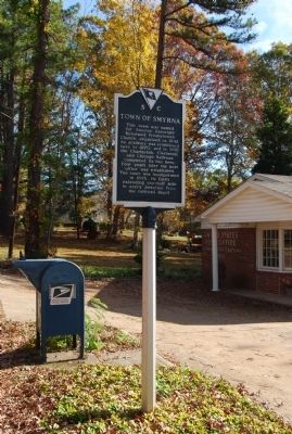 Town of Smyrna Marker. Click for full size. Town of Smyrna Marker image. Click for full size.