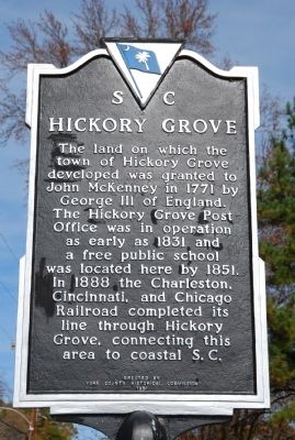 Hickory Grove Marker image. Click for full size.