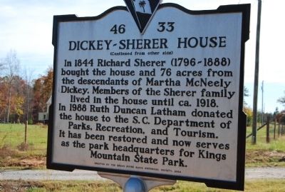 Dickey - Sherer House Marker image. Click for full size.
