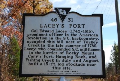 Lacey's Fort Marker image. Click for full size.