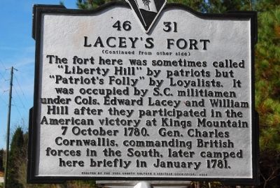 Lacey's Fort Marker image, Touch for more information