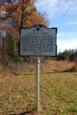Lacey's Fort Marker image. Click for full size.