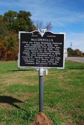 McConnells Marker. Click for full size. McConnells Marker image. Click for full size.