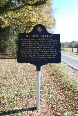 Huck's Defeat Marker image. Click for full size.
