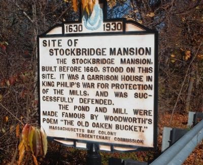 Site of Stockbridge Mansion Marker image. Click for full size.
