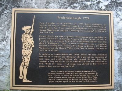 Fredericksburg 1778 Marker. Click for full size. Fredericksburg 1778 Marker image. Click for full size.