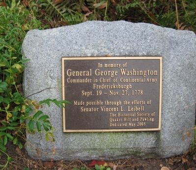 In memory of General George Washington Marker image. Click for full size.