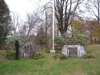 Markers behind the John Kane House image. Click for full size.