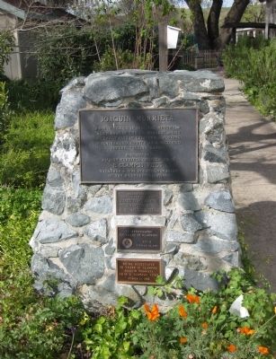 Joaquin Murrieta Marker and Rededication Plaques image. Click for full size.